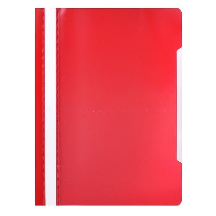 Папка-скоросшиватель Бюрократ -PS20RED  A4. пластик, красный