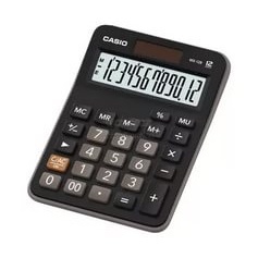 Калькулятор Casio MX-12B. черный/коричневый, 12- разр