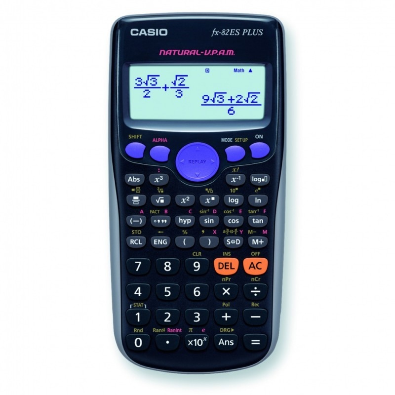 Калькулятор Casio FX-82 ES PLUS черный, 12 разр