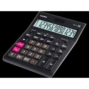 Калькулятор Casio GR-14 черный, 14-разряд.