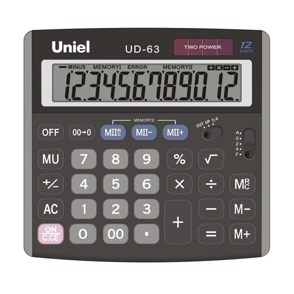 Калькулятор 12-разряд.Uniel UD63
