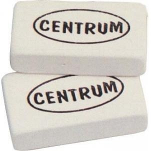 Ластик  CENTRUM  30*16*8 мм,  белый , натуральный каучук.